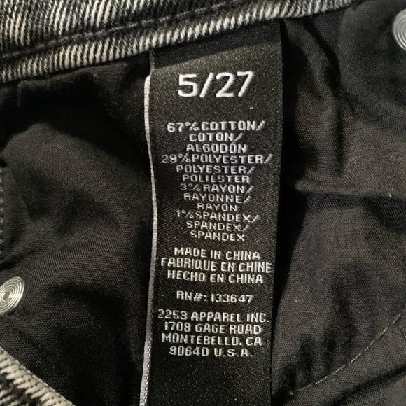 EUC Kendall & Kylie The Icon High Rise Straight Jeans Size 5/27 - Picture 4 of 7